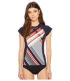 Tommy Hilfiger - Hilfiger Heritage Plaid Short Sleeve Rashguard