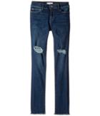 Dl1961 Kids - Dark Wash Distressed Skinny With Super Frayed Hem Jeans In Willow