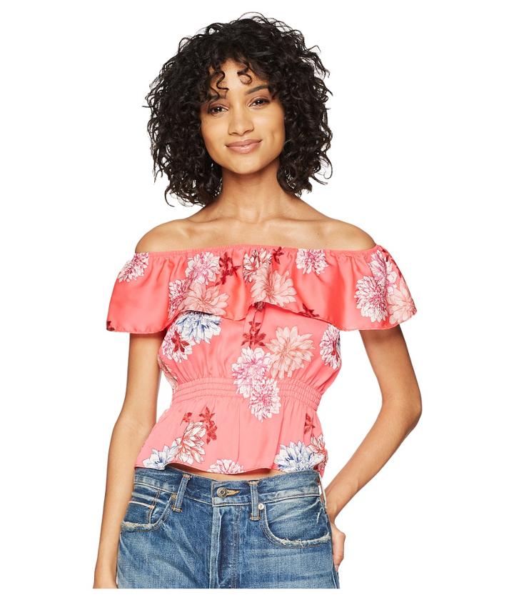 Bb Dakota - Jayna Printed Off The Shoulder Top