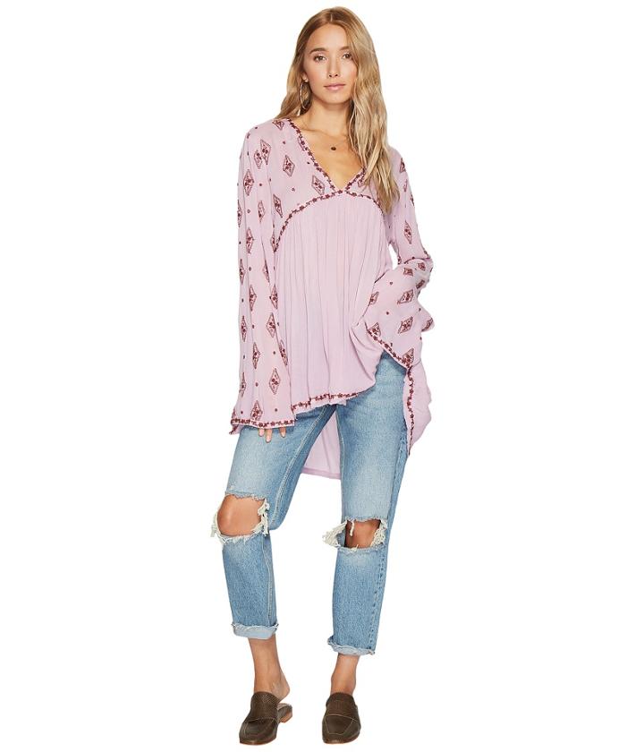 Free People - Diamond Embroidered Top