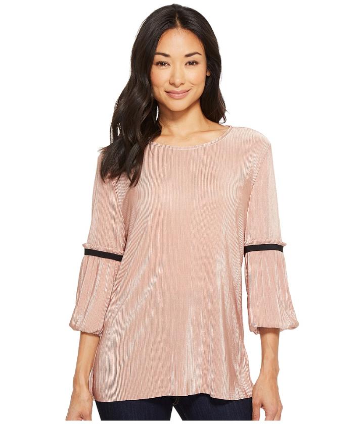 B Collection By Bobeau - Loxley Mini Pleat Flutter T-shirt