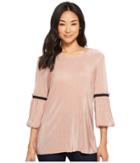 B Collection By Bobeau - Loxley Mini Pleat Flutter T-shirt