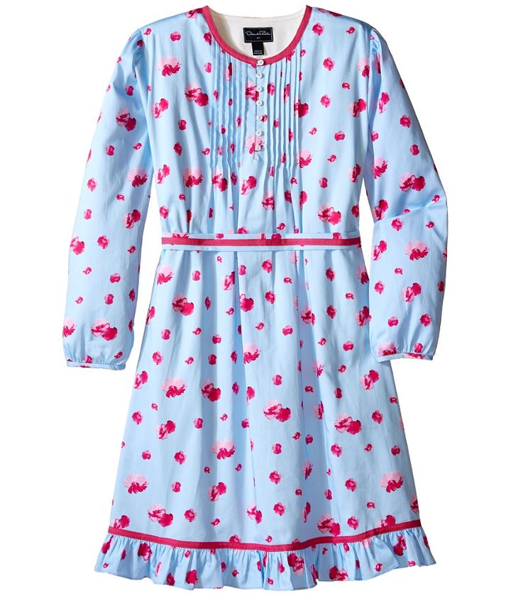 Oscar De La Renta Childrenswear - Watercolor Fleur Cotton Tunic Dress