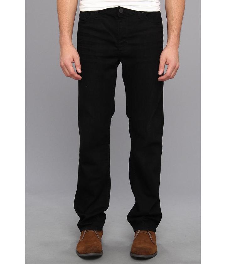 Calvin Klein Jeans Straight Denim In Worn In Black