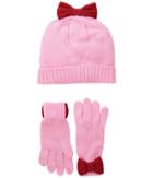 Kate Spade New York Kids - Bow Hat And Gloves Set