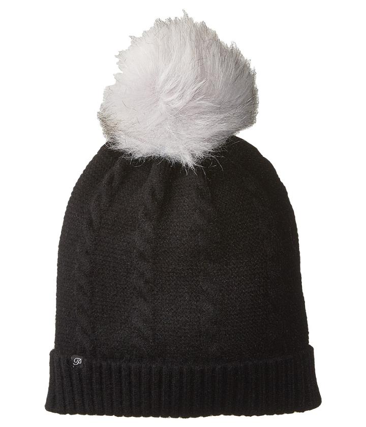 Plush - Vegan Cashmere Beanie W/ Faux Fur Pom