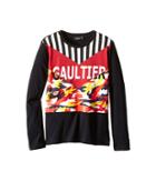 Junior Gaultier - Gaultier Tee Shirt With Orange/yellow Camouflage