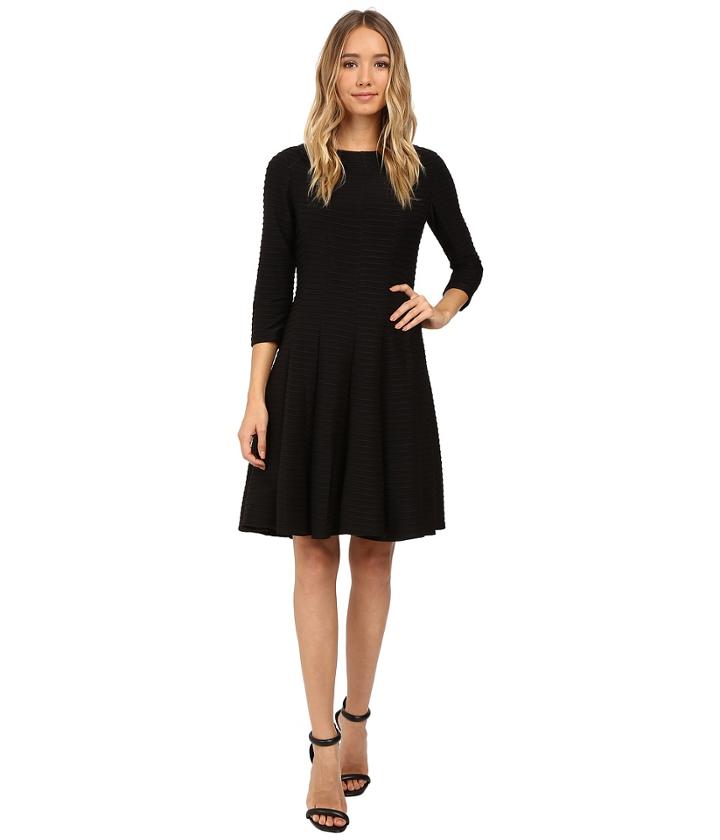 Christin Michaels - Andrea 3/4 Sleeve Fit And Flare Dress