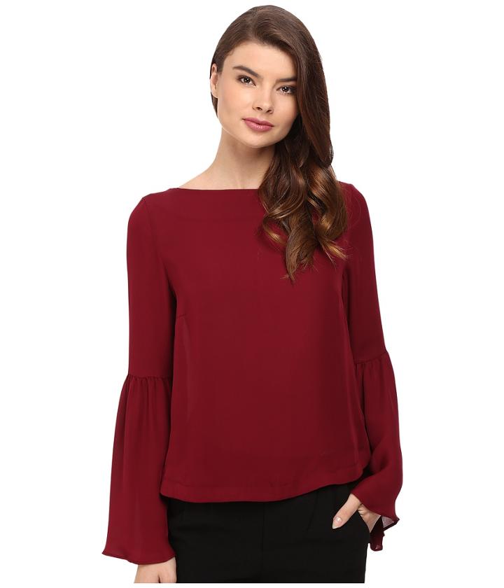 Nicole Miller - Josie Bell Sleeve Silk Blouse