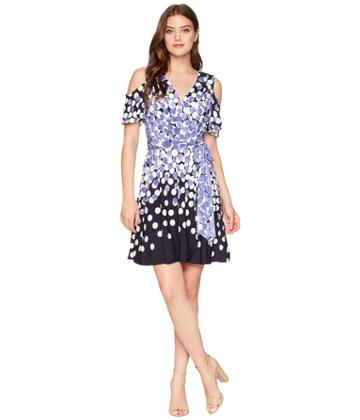 Tahari By Asl - Jersey Dot Dress