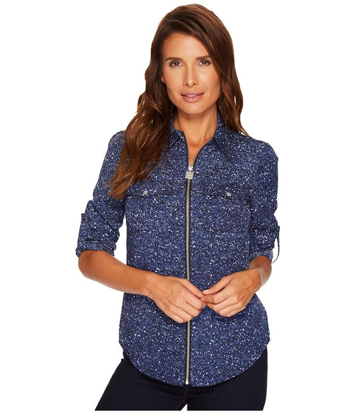 Michael Michael Kors - Tweed Lock Zip Top