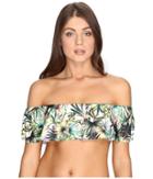 Lucky Brand - Coastal Palms Off The Shoulder Bandeau Top
