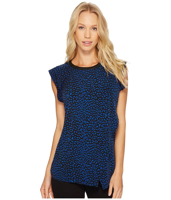 Michael Michael Kors - Cheetah Flutter Sleeve Top