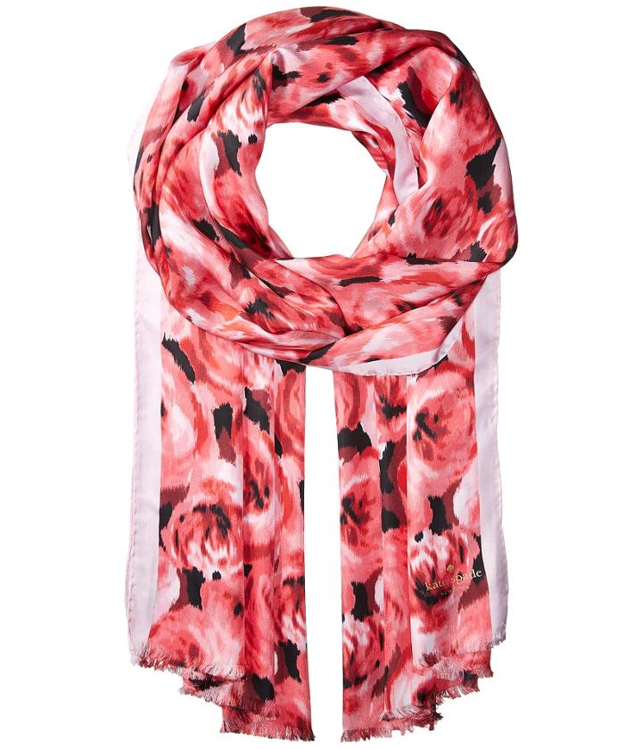 Kate Spade New York - Tapestry Rose Silk Oblong Scarf