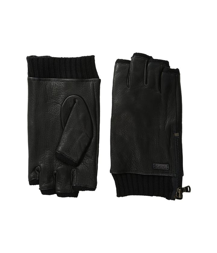John Varvatos Star U.s.a. - Fingerless Gloves W/ Side Zip