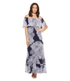 Donna Morgan - Printed Off The Shoulder Maxi Dress