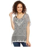 Dylan By True Grit - Tahla Top Rayon Print With Border
