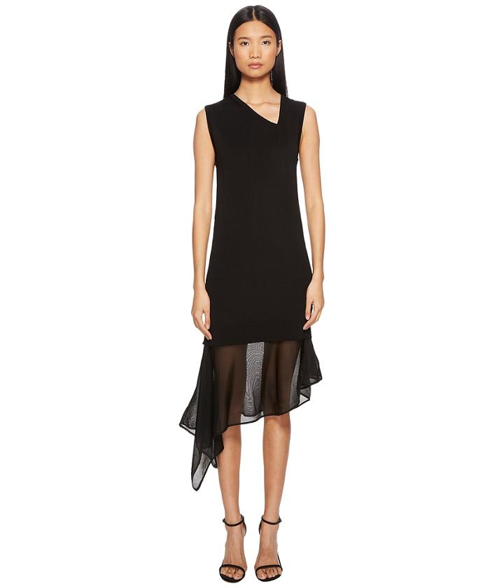 Neil Barrett - Techno Knit Asymmetric Dress