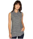 Two By Vince Camuto - Sleeveless Waffle Stitch Yoke Cowl Neck Pullover