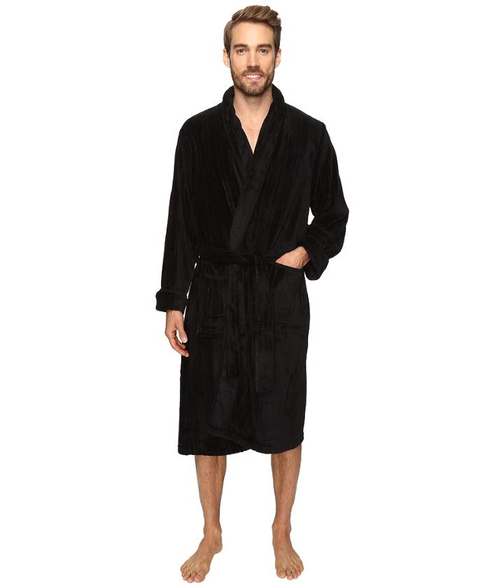 Jockey - Sculptured Striped Fleece Robe
