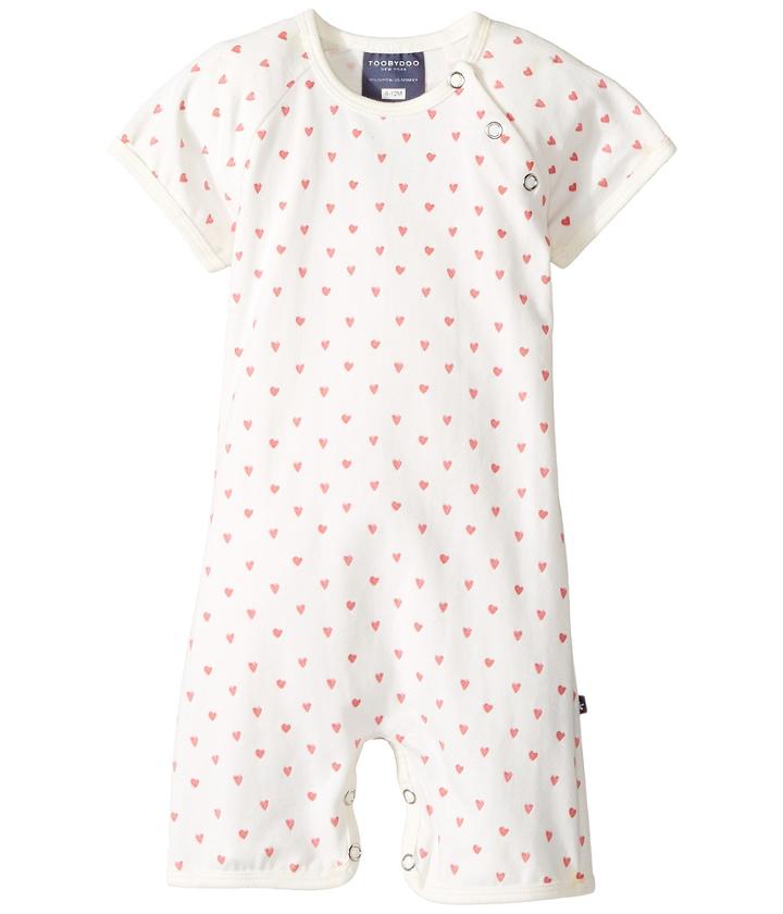 Toobydoo - Pink Heart Shortie Jumpsuit