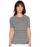 Michael Michael Kors - Stripe Detached Neck Top