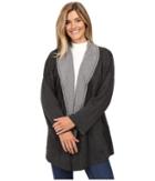 Mod-o-doc - Two-tone Ponte Reversible Kimono Sleeve Coat