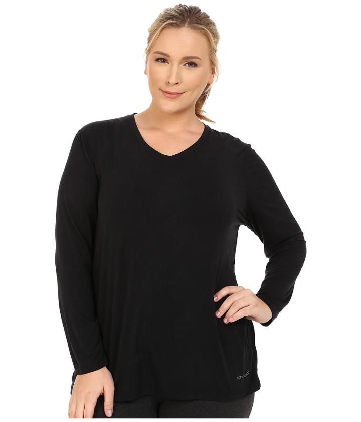 Terramar - Plus Size Kashmir Performance V-neck W8544w