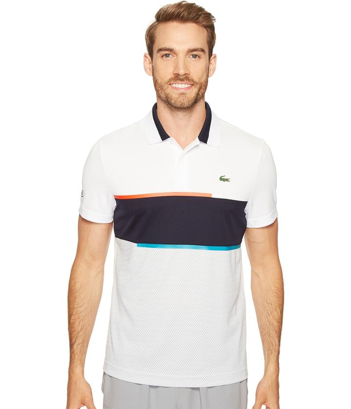 Lacoste - T1 Chest Stripe Ultra Dry Pique Knit