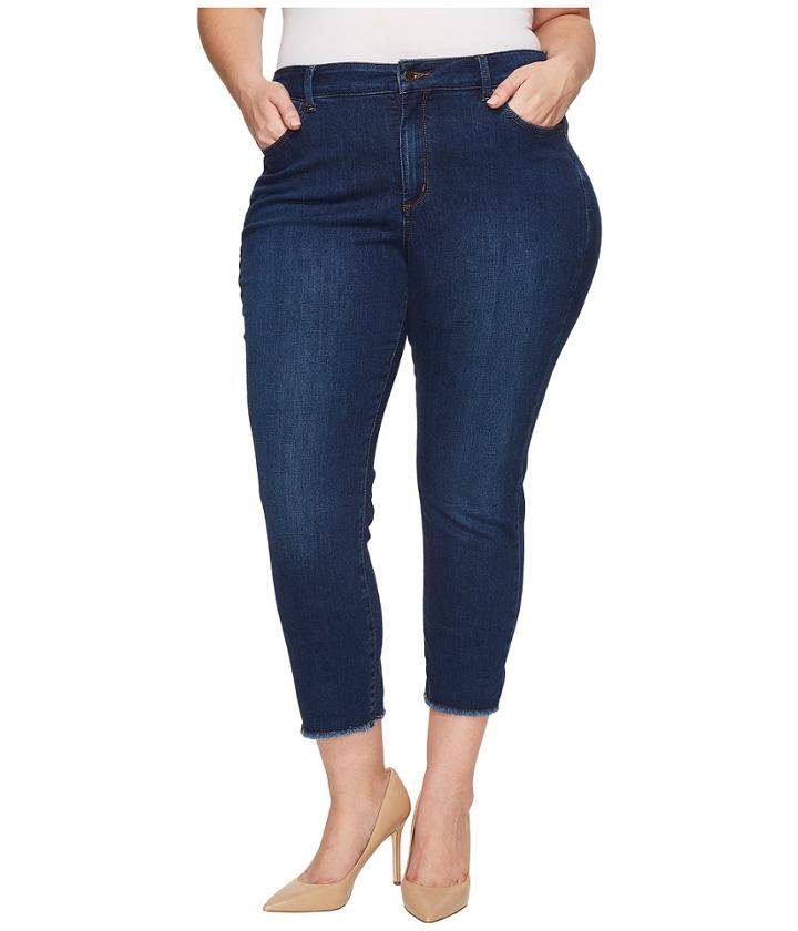 Nydj Plus Size - Plus Size Sheri Slim Ankle W/ Fray Hem In Cooper