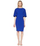 Badgley Mischka - Bell Sleeve Day To Evening Dress In Stretch Crepe
