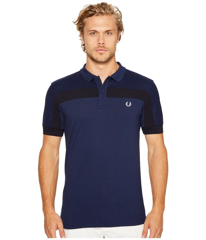 Fred Perry - Textured Panelled Pique Shirt