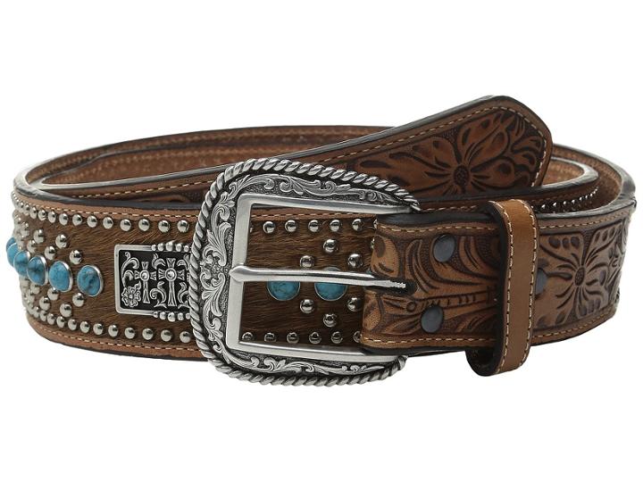 Ariat - Cross Concho Calf Hair Belt