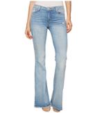 Hudson - Mia Five-pocket Mid-rise Flare Jeans In Aura
