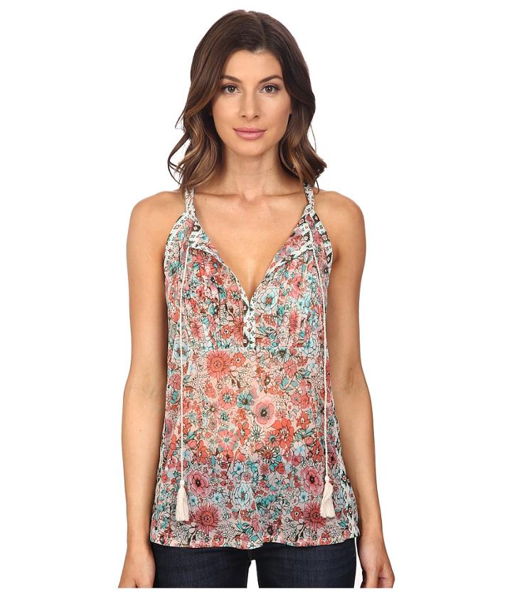 Adrianna Papell - Print Tie Neck Tank Top