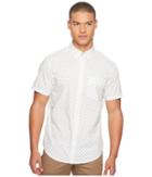 Original Penguin - Short Sleeve Leaf Print On Stretch Poplin Shirt