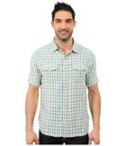 True Grit - Beach Checks Short Sleeve Shirt Two-pocket Combed Cotton Double Light
