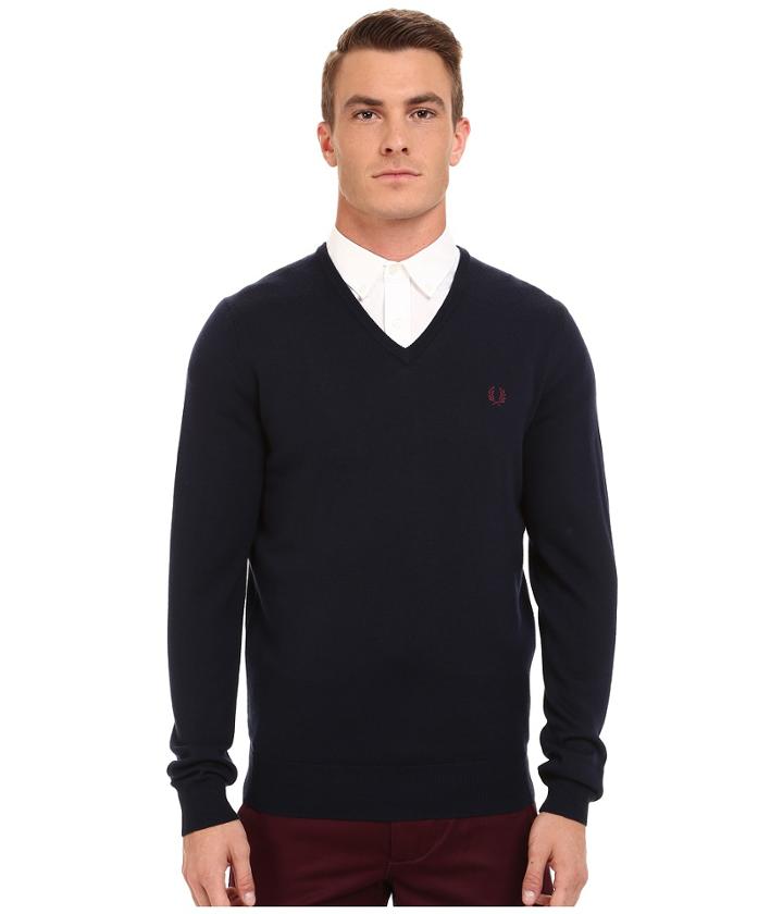 Fred Perry - Classic V-neck Sweater