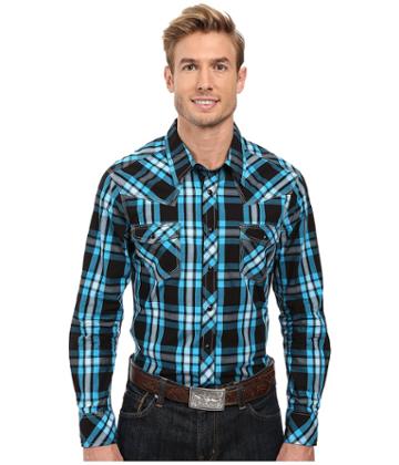 Rock And Roll Cowboy - Long Sleeve Snap B2s8416