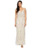 Adrianna Papell - Floral Beaded Blouson Gown