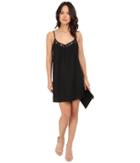 Jack By Bb Dakota - Ramona Heavy Crepe Dress And Lace Trim