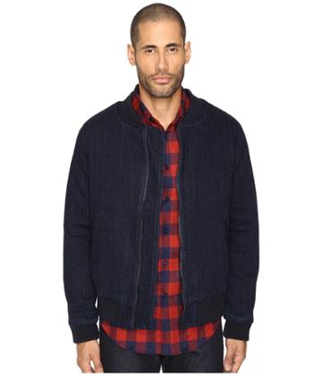 Naked &amp; Famous - Indigo Dobby Denim Bomber