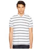 The Kooples - Striped Polo With Officer Collar