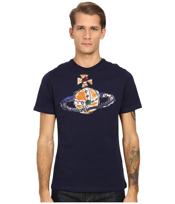 Vivienne Westwood - Jersey Print Hand Drawn Orb T-shirt