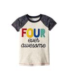 Mud Pie - Four Ever Awesome Short Sleeve Raglan Shirt