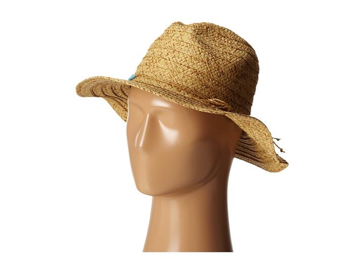 San Diego Hat Company Pbf6172 Panama Fedora W/ Turquoise Beads