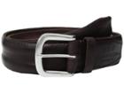 John Varvatos - Boarded And Washed Leather Strap Belt With Buckle