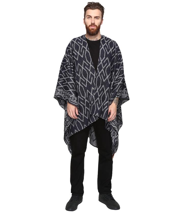 Scotch &amp; Soda - Poncho Scarf With All-over Woven Pattern