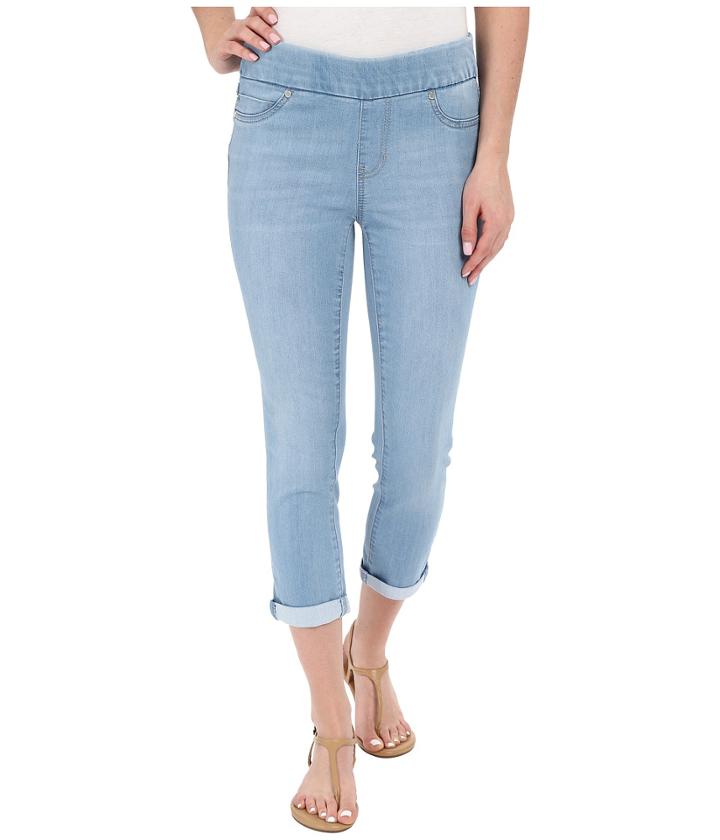Liverpool - Sienna Pull-on Silky Soft Denim Capris In Delton Light Blue