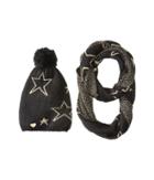 Betsey Johnson - Star Struck Two-piece Set Infinity Beanie